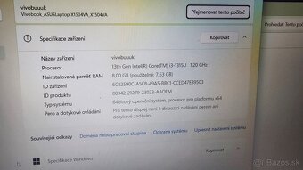 Ročný Asus Vivobook X1504V - aj vymením - 4