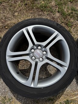 originál disky SEAT R17 – 5x100 + letné pneumatiky - 4