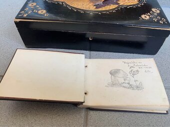 Starozitna krabicka a zapisnik prva republika polovnicky mot - 4