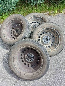 Zimné pneumatiky 205/60 R16 Barum Polaris 2 + plechové disky - 4