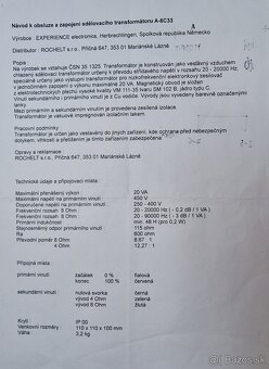 Výstupné transformátory pre 6C33C - 4