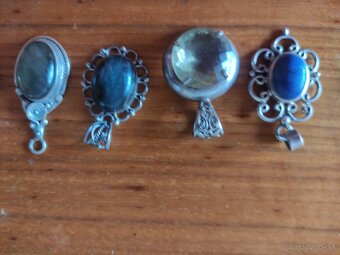 strieborne privesky s pravymi polodrahokamami - 4