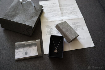 Dámsky strieborný náhrdelník s diamantom - 4