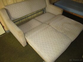 Predám vybavenie obývačky sedačka kreslá posteľ stolík - 4
