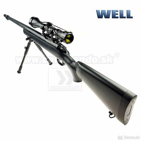 Airsoft Sniper Well MB07D Black Set ASG 6mm - 4
