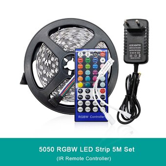 Led barevne pasky RGB s trafem a dalkovým ovladače - 4
