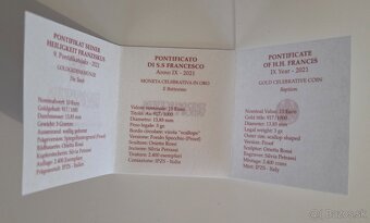 zlaté mince Vatikán v originálnych obaloch - 4