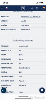 Specialized bicykel 16 palcov detsky - 4