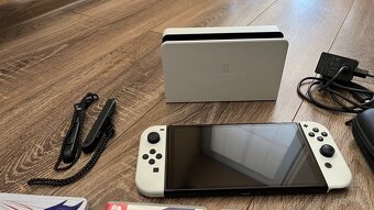 Predám Nintendo Switch OLED (biela) + hry – skvelý balík - 4