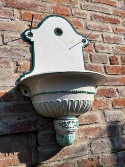 Starožitné liatinové umývadlo - 4