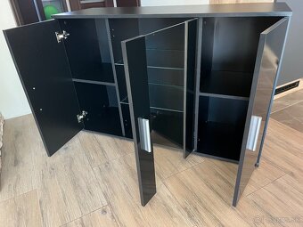 komoda čierna 120x80 - 4