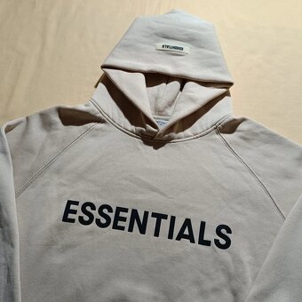 Essentials Fear of God baggy béžová mikina s kapucňou XL - 4