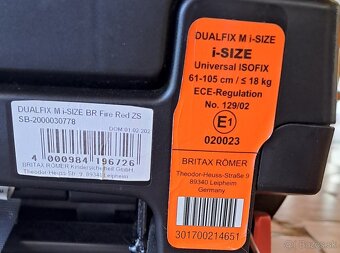Britax Römer Dualfix M i-Size 2021 Fire Red - 4