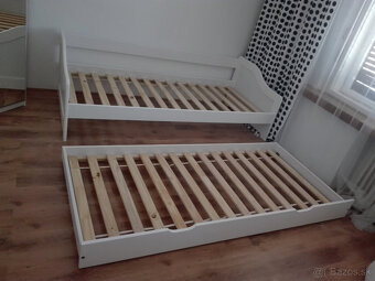 masív - vyťahovacia, vysúvacia posteľ/dvojposteľ - 4