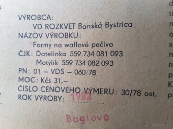 Stare formy na wafle - 4