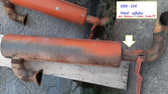 UDS -114 , ND - UDS 214 - výfuk motora Zetor 6V - 4