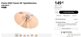 Paiste 2002 splash 8 - 4