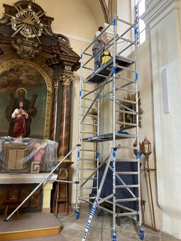 Pojazdné hliníkové lešenie. 75 x 250 / 8,50m DOPRAVA ZDARMA - 4