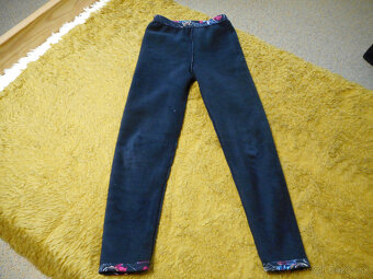 dievčesnké zateplené legíny 134cm - 4