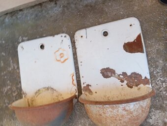 Predám staré liatinové umývadlá smaltované - 4