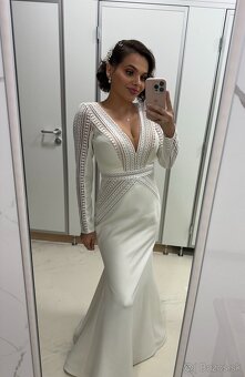 Elegantné svadobné šaty - 4