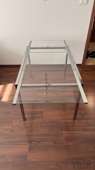 Sklenený rozkladací stôl - 4