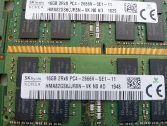predám pamäte pre notebooky , (sodimm) 16gb DDR4 - 4