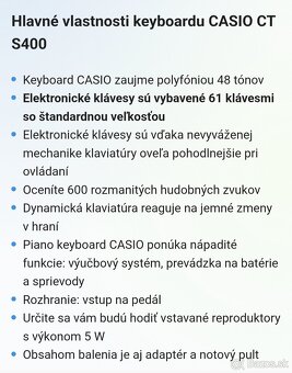 Casio CT-S400 - 4