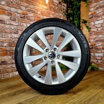 Alu R17 5x112 orig. VW Golf, Caddy, Jetta...+zimné 225/45R17 - 4