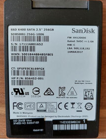 Predam malo pouzivane SSD disky 2,5" 256GB, ramcek - 4