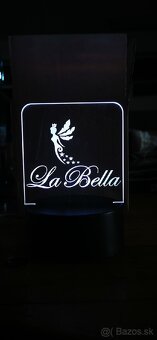 Led lampa s vlastným textom / logom - 4