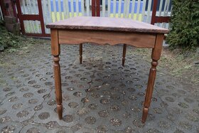 Drevený stôl ( jaseň, buk ), odtieň orech - 4