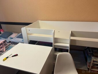 Sada - posteľ+matrac, stolík+stolička - 4