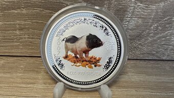 Lunárna Séria I. 2007 prasa 1 oz farebná - 4