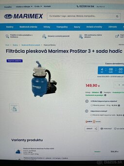 Bazén 3,05 m s pieskovou filtraciou a príslušenstvom - 4