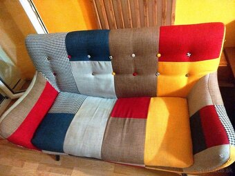 Patchwork sedacia súprava dvojmiestna - 4