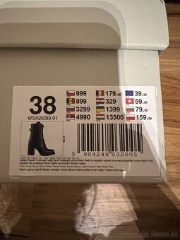 Vysoké pohodlne topánky na podpätku (1x obuté) - 4