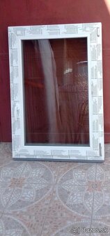 Predám plastové okna: 60x100 3sklo, okno 100x100dub ,78x108 - 4