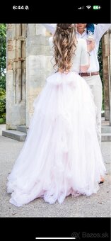svadobna tylova maxi sukna - 4