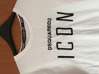 DSQUARED2 white pánske tricko L - 4