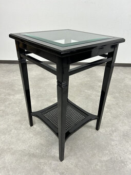 Čierny príručný stolík/stojan na kvety - 4