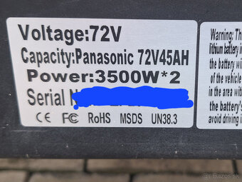 Elektrický skuter - 7000W DUAL MOTOR - 4