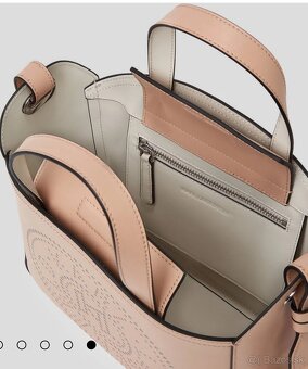 Karl Lagerfeld kabelka crossbody popruh circle kožená - 4