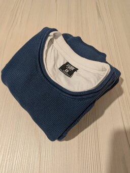 Pletený sveter FSBN Navy Knit Crewneck - 4