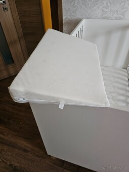 KLUPS Postieľka detská so zábranou Noah biela 120x60 cm - 4