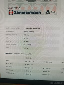 ZIMMERMANN 600.3221.52 - Brzdový kotúč - 4