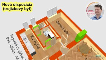 Na predaj dvojizbový byt 62 m2 - Staré sídlisko - Prievidza - 4