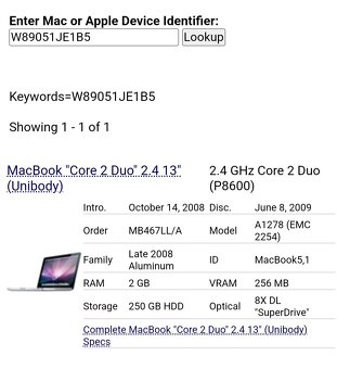 2x Apple MacBook Pro A1278 - 4