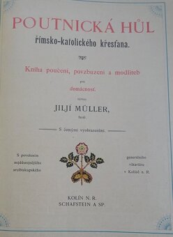 Poutnická hul rím.-katolíckeho kresťana,r.1898,kameňotlač - 4