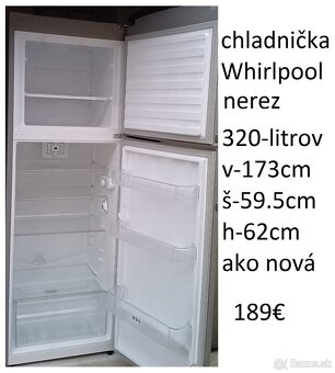 predám chladničku s mrazničkou-nerez aj bielu - 4